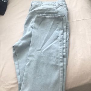 Light skinny jeans
